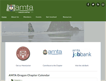 Tablet Screenshot of amta-or.org